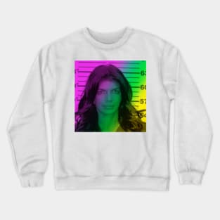 Teresas Rainbow Mugshot - Real Housewives of New Jersey funny stuf Crewneck Sweatshirt